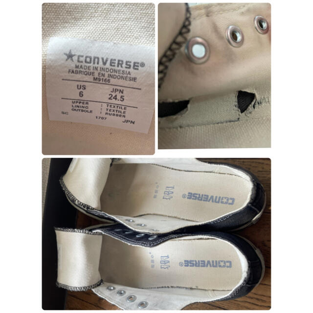 CONVERSE(コンバース)のコンバース　ブラック　24.5cm レディースの靴/シューズ(スニーカー)の商品写真