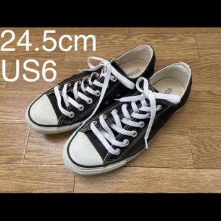 コンバース(CONVERSE)のコンバース　ブラック　24.5cm(スニーカー)