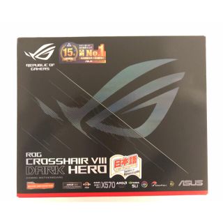 エイスース(ASUS)の新品 ROG CROSSHAIR Ⅷ DARK HERO X570 ATX(PCパーツ)