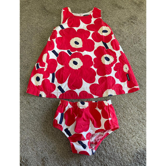 marimekko(マリメッコ)のマリメッコワンピース キッズ/ベビー/マタニティのベビー服(~85cm)(ワンピース)の商品写真