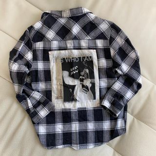 ザラキッズ(ZARA KIDS)のzara チェックシャツ(Tシャツ/カットソー)