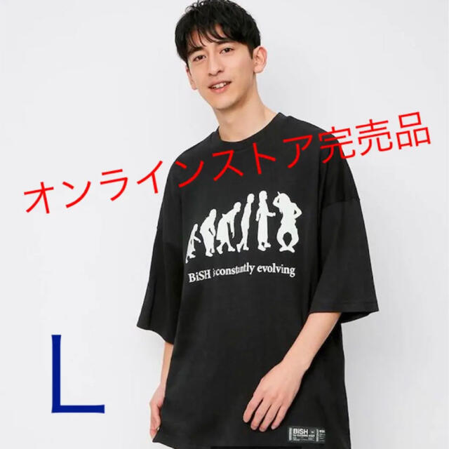 GU(ジーユー)の【オンラインストア完売品】Bish　GU　限定コラボ　Tシャツ　ブラック　Ｌ エンタメ/ホビーのタレントグッズ(ミュージシャン)の商品写真