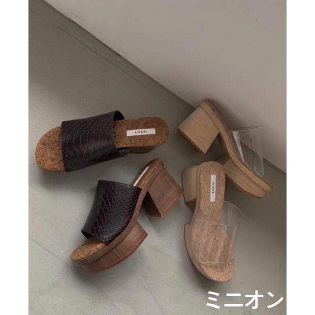 Ameri VINTAGE(アメリヴィンテージ)のAmeri vintageMEDI CLEAR GETA WOOD SANDAL レディースの靴/シューズ(サンダル)の商品写真