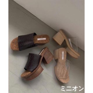 アメリヴィンテージ(Ameri VINTAGE)のAmeri vintageMEDI CLEAR GETA WOOD SANDAL(サンダル)