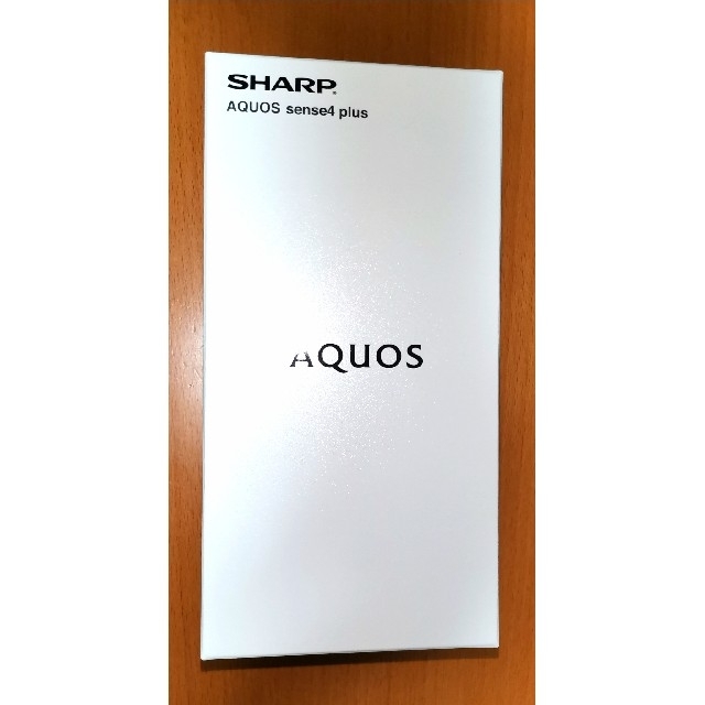 AQUOS(アクオス)のSHARP AQUOS SENSE4 plus ブラック 新品未使用 スマホ/家電/カメラのスマートフォン/携帯電話(スマートフォン本体)の商品写真