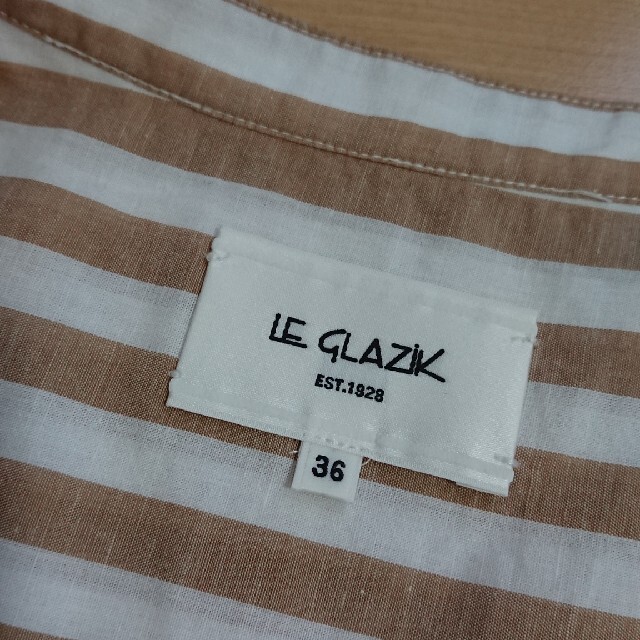 LE GLAZIK(ルグラジック)の【専用です】ル グラジック バンドカラーシャツ レディースのトップス(シャツ/ブラウス(長袖/七分))の商品写真