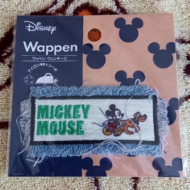 Disney(ディズニー)の新品!!ミッキー デニム シールワッペン　三枚セット ハンドメイドの素材/材料(各種パーツ)の商品写真