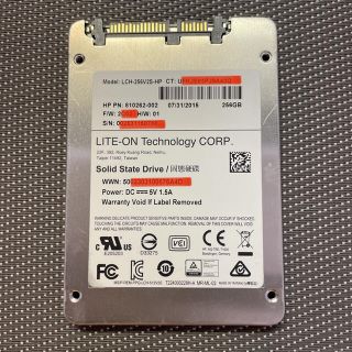 Lite-On SSD 2.5インチSATA 256GB 使用時間2699h(PCパーツ)