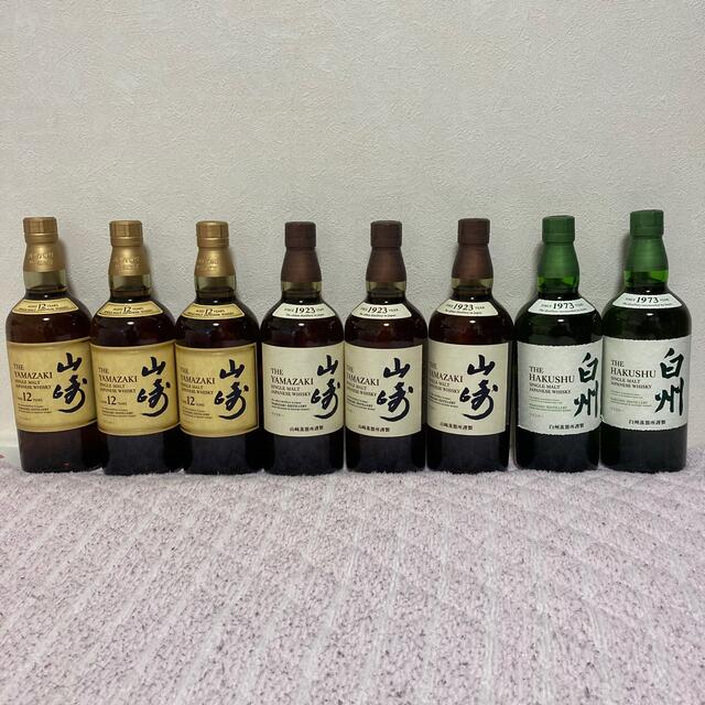 サントリー山崎１２年×３本・山崎NV×３本・白州NV×２本　セット