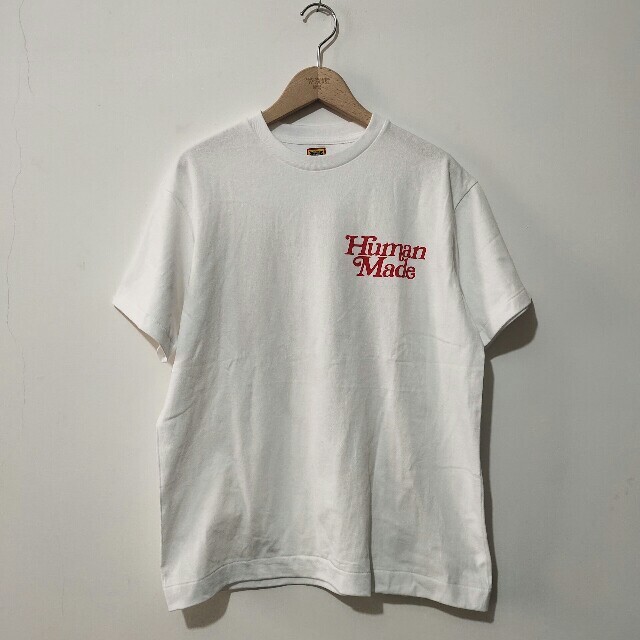 GDC(ジーディーシー)のgirls don't cry×humanコラボ　ガールズドントクライ　白　S メンズのトップス(Tシャツ/カットソー(半袖/袖なし))の商品写真