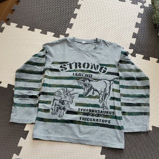 ニシマツヤ(西松屋)の恐竜　キッズ　ロングTシャツ　130cm(Tシャツ/カットソー)