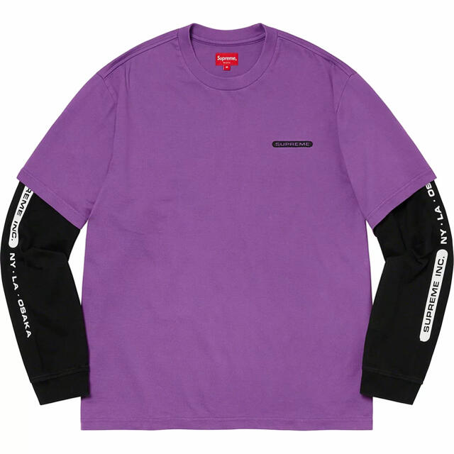 メンズM Supreme Inc. Paneled L/S Top Violet 新品