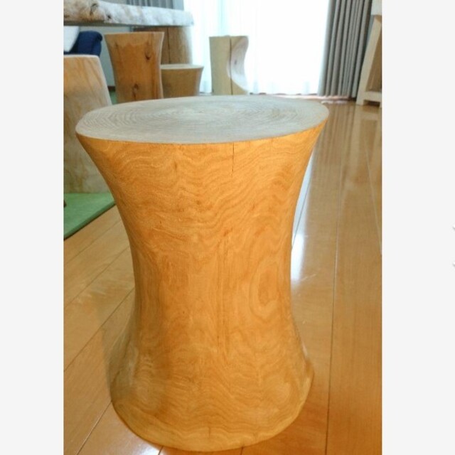 栗の木 天然木 椅子 スツール 高さ約39㎝ | hartwellspremium.com