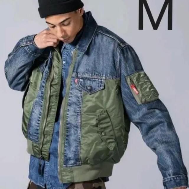 【希少】Levi's MA-1 ハイブリッドトラッカージャケット リーバイス