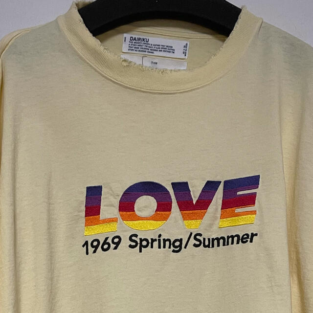 UNUSED(アンユーズド)のDAIRIKU 21ss LOVE Vintage Long Sleeve Te メンズのトップス(Tシャツ/カットソー(七分/長袖))の商品写真