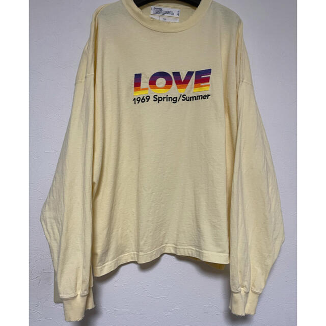 UNUSED(アンユーズド)のDAIRIKU 21ss LOVE Vintage Long Sleeve Te メンズのトップス(Tシャツ/カットソー(七分/長袖))の商品写真