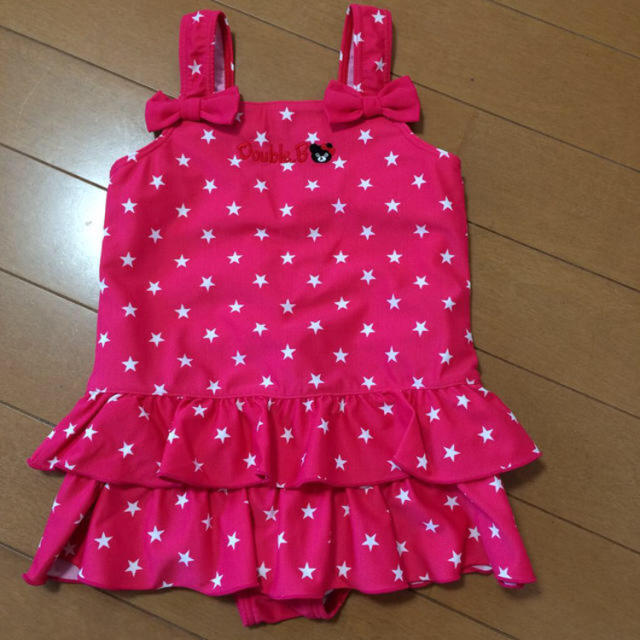 mikihouse(ミキハウス)のダブルビー水着90 キッズ/ベビー/マタニティのキッズ服女の子用(90cm~)(水着)の商品写真