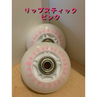 リップスティックデラックスミニ ウィール 68mm 光るタイヤ 交換用 ピンク(スケートボード)