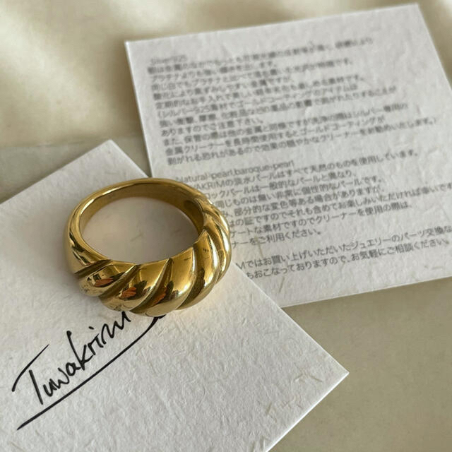 TUWAKRIM ゴールドリング　M silver925 レディースのアクセサリー(リング(指輪))の商品写真