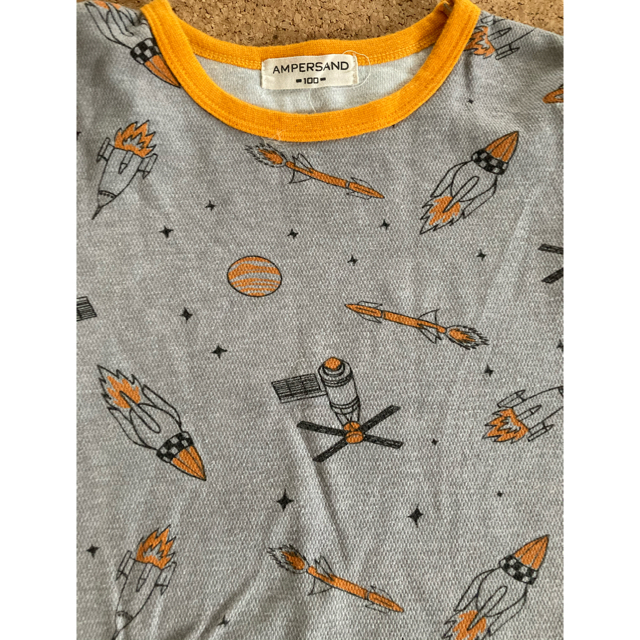 ampersand(アンパサンド)のパジャマ2枚セット　100cm キッズ/ベビー/マタニティのキッズ服男の子用(90cm~)(パジャマ)の商品写真