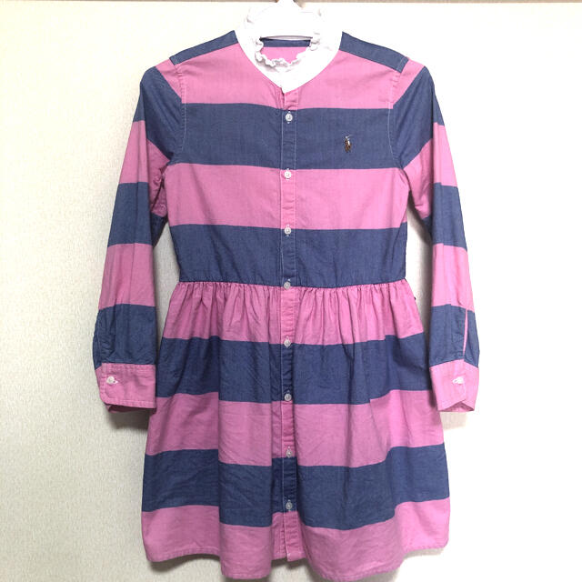 Ralph Lauren(ラルフローレン)のラルフローレン　ボーダー　ワンピース キッズ/ベビー/マタニティのキッズ服女の子用(90cm~)(ワンピース)の商品写真