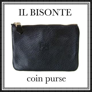 イルビゾンテ(IL BISONTE)の【新商品】イルビゾンテ IL BISONTE コインケース ブラックm(コインケース)