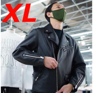 GU - GU UNDERCOVER フェイクレザージャケット XLの通販 by