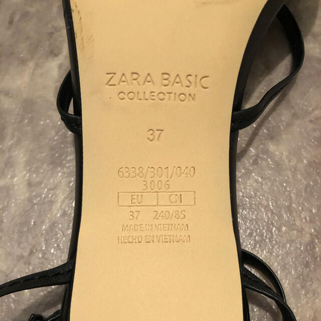 ZARA(ザラ)のZARA パンプス サンダル 黒 ストラップ レディースの靴/シューズ(サンダル)の商品写真