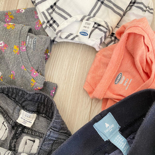 babyGAP(ベビーギャップ)の80size 5点まとめ売り キッズ/ベビー/マタニティのベビー服(~85cm)(パンツ)の商品写真