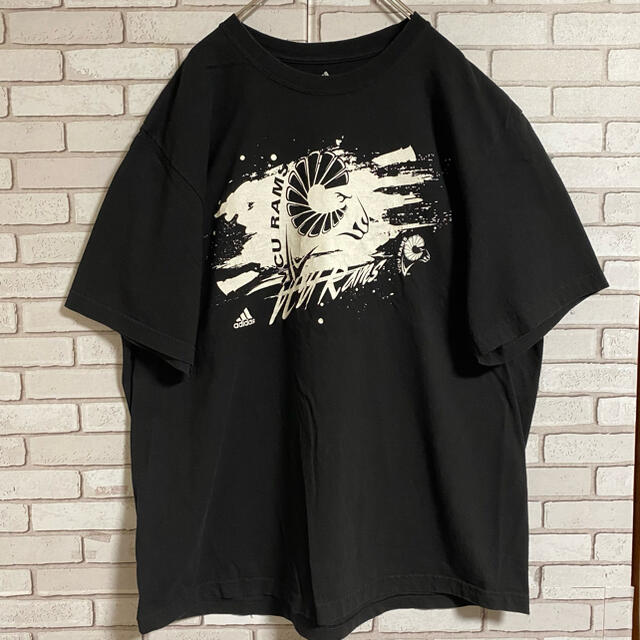 adidas(アディダス)の90s 古着 アディダス Tシャツ 両面プリント ビッグシルエット ゆるだぼ メンズのトップス(Tシャツ/カットソー(半袖/袖なし))の商品写真