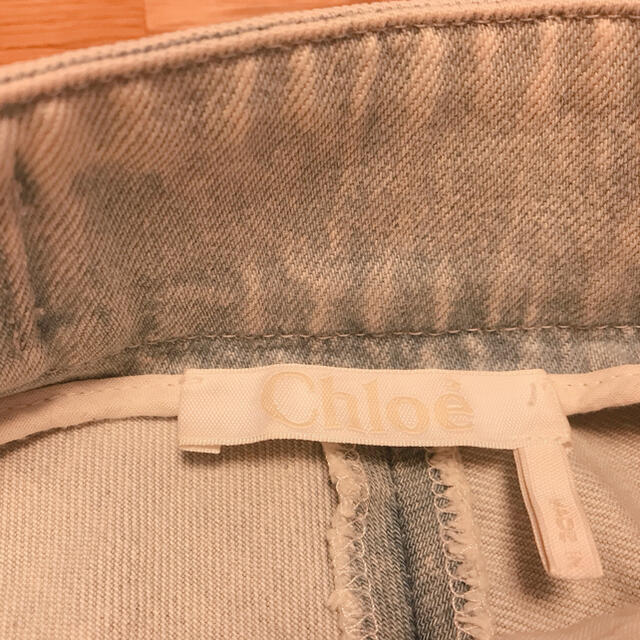 Chloe(クロエ)の【さるとび様専用】Chloe 2018 SS ワイドレッグクロップドデニムパンツ レディースのパンツ(デニム/ジーンズ)の商品写真