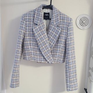 ザラ(ZARA)の【最終日】ZARA クロップド ジャケット 春 コート ショート(テーラードジャケット)