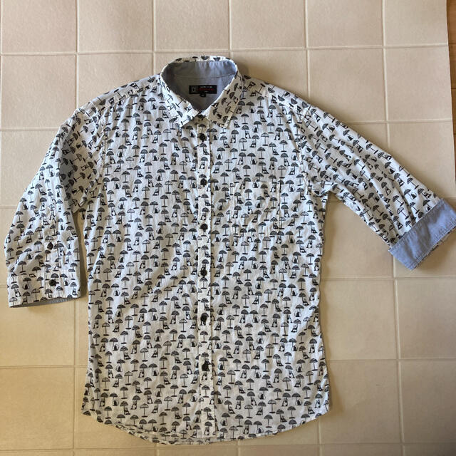 MICHEL KLEIN(ミッシェルクラン)のMICHEL KLEIN  5分袖プリントシャツ メンズのトップス(シャツ)の商品写真
