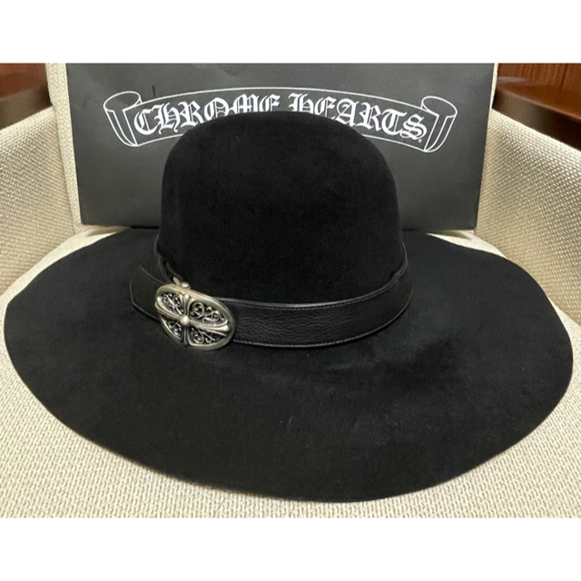 Chrome Hearts(クロムハーツ)のyyy様専用 chromehearts FEDORA フェドラ ハット 帽子 メンズの帽子(ハット)の商品写真