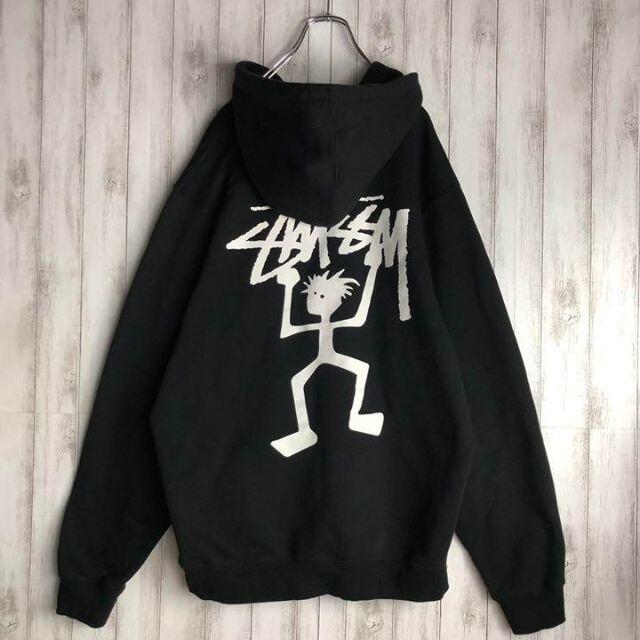 【激レア】STUSSY シャドーマン 入手困難 希少 バックプリント パーカー 1