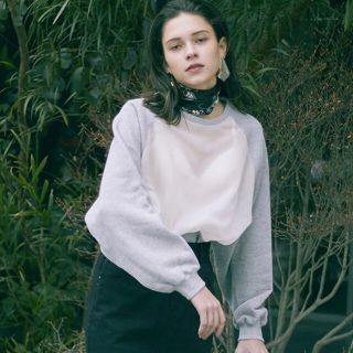 アメリヴィンテージ(Ameri VINTAGE)のAmeri アメリ SOFT SEE-THROUGH SWEAT TOP (トレーナー/スウェット)