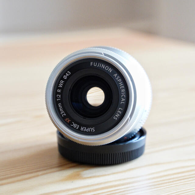 タイムセール【極美品】富士フイルム XF23mm F2 R WR シルバー