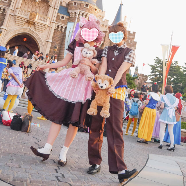 即日発送可◎Dハロ♡ダッフィー&シェリーメイセット♡コスプレ衣装♡ディズニー仮装 | フリマアプリ ラクマ