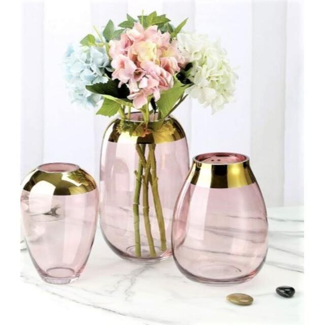 送料無料限定SALE ピンクのガラス花瓶❣️小物入れ i7a85-m47960369280 定番人気人気SALE