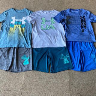 アンダーアーマー(UNDER ARMOUR)のmii様専用❗️❗️❗️UNDER ARMOURキッズ上下3点セット👦(Tシャツ/カットソー)