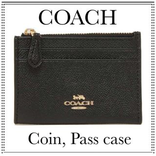 コーチ(COACH)の【新商品】コーチ COACH コインケース パスケース レディース ブラック m(名刺入れ/定期入れ)