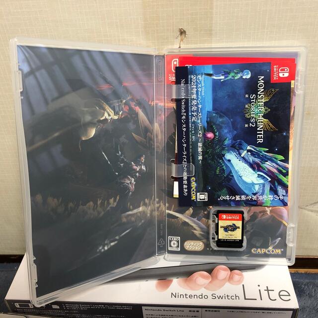 任天堂 スイッチライト グレー モンスターハンターライズ セット ほぼ新品