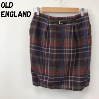 オールドイングランド(OLD ENGLAND)の【人気】オールドイングランド チェック柄 ミニスカート マルチカラー サイズ38(ミニスカート)