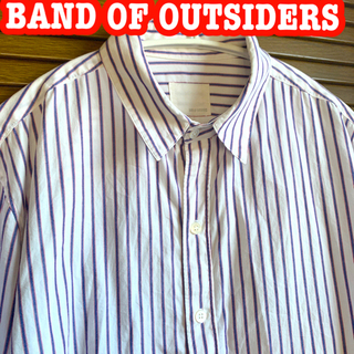 バンドオブアウトサイダーズ(BAND OF OUTSIDERS)のBAND OF OUTSIDERS ストライプシャツ🇺🇸USA製(シャツ)