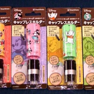 シャチハタ(Shachihata)の4個set◆シャチハタ◆ワンタッチ式★キャップレスホルダー★ネーム9用(印鑑/スタンプ/朱肉)