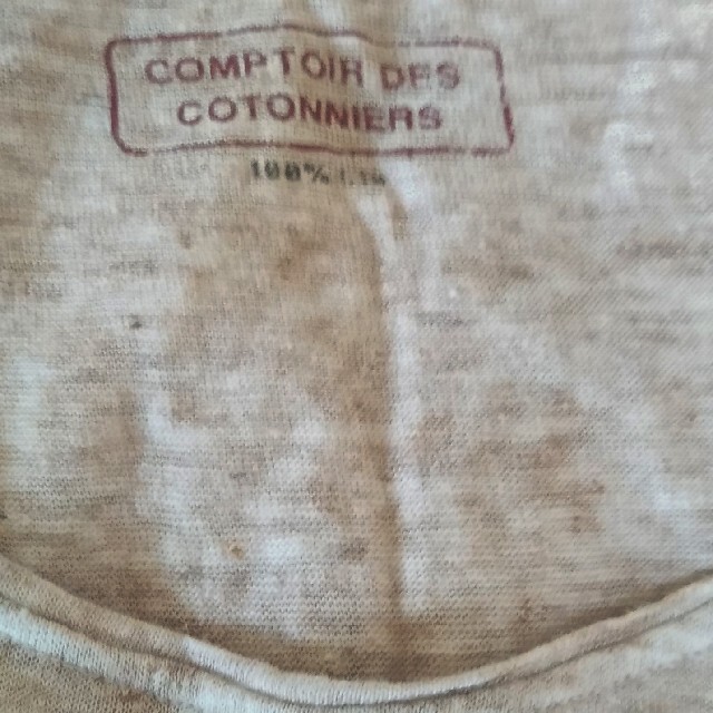 Comptoir des cotonniers(コントワーデコトニエ)のCOMPTOIR DES COTONNIERS　コントワーデコトニエ　リネントッ レディースのトップス(Tシャツ(半袖/袖なし))の商品写真