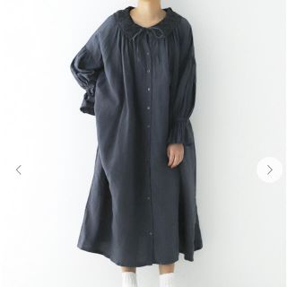 ネストローブ(nest Robe)の26日まで値下げ！！未使用美品！！レースカラー2wayスモックワンピース (ロングワンピース/マキシワンピース)