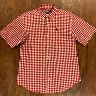 ポロラルフローレン(POLO RALPH LAUREN)のPOLO RALPH LAUREN  半袖シャツ　メンズ　キッズ　チェック　赤白(シャツ)