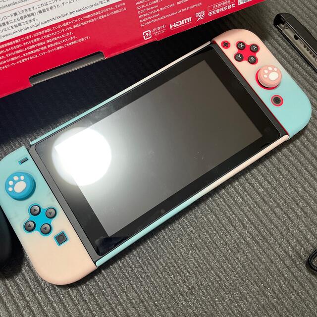 Nintendo Switch(ニンテンドースイッチ)のNintendo Switch JOY-CON(L) ネオンブルー/(R) ネオ エンタメ/ホビーのゲームソフト/ゲーム機本体(家庭用ゲーム機本体)の商品写真