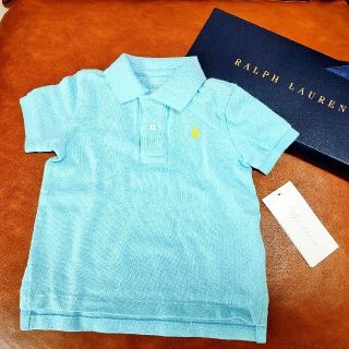 ラルフローレン(Ralph Lauren)の【新品未使用】ラルフローレン ポロシャツ Baby 12M（JPN80）水色(シャツ/カットソー)